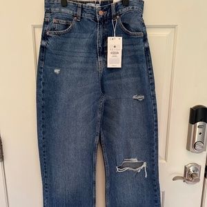 Bershka size 8 Blue Denim Jeans
